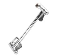 Domary Prolunga per Braccio Doccia Regolabile, Placcatura Completamente in Rame Cromato con Design a Doppio Ingranaggio Interno su Doppio Lato per Soffione Doccia da Bagno