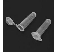 Domary Provette per Centrifuga da 0,2 Ml 2 Ml 10 con Tappi Provette per Microcentrifuga in Plastica EP la Conservazione dei Campioni di Laboratorio (2ml (500 Pezzi Confezione))
