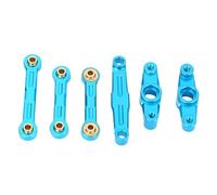 Domary RC Auto Sterzo Asta, Lega Aggiornata Componente (Blue) | Compatibile con le auto TT02, lega ad alta resistenza, reattività migliorata, configurazione semplice, esperienza di guida
