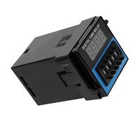 Domary Relè Temporizzato con Display Digitale, Modulo Timer Ritardo | Plug-in per Montaggio A Pannello, Custodia in ABS, Portata Contatti 5 A, per Sistemi di Controllo di Automazione