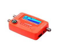 Domary Rilevatore di Segnale TV Satellitare Portatile con Display LCD Digitale 2 in 1, Misuratore di intensità del Segnale per Antenna Satellitare e TV con Bussola e Allarme Acust