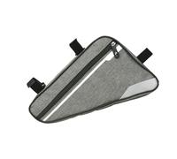 Domary Sacca per Biciclette Triangolare Grande capacità Impermeabile in Mountain Mountain Bici Sacca per Ciclo Ciclismo in Poliestere Compatibile Nera (Grigio)