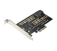 Domary Scheda Adattatore SSD M.2 NVMe PCIe X4 Scheda di Espansione M.2 NVMe a PCIe Convertitore SSD Chiave Chiave B Doppio Protocollo Supporta 2230 2242 2260 2280 con