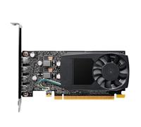 Domary Scheda Grafica Scheda Video GPU 2 GB DDR5 4 Mini Ventola Singola Texture 32K Multi Schermo Colore Intenso Modellazione Professionale Rendering Editing Video per PC