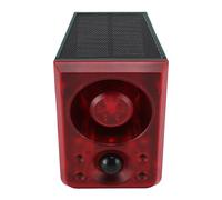 Domary Sensore di Movimento Esterno Solare, Allarme, Luce Stroboscopica, Impermeabile, con Telecomando, per Casa, Villa, Fattoria, Materiale ABS