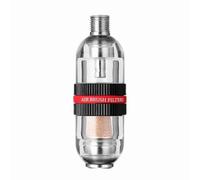 Domary Separatore d'Acqua con Filtro dell'Aria Spray con Doppio Filtro in Cotone e Rame Sinterizzato per Strumenti Aerografo per Verniciatura a Spruzzo (Nera)