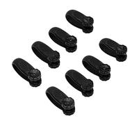 Domary Set di 8 Clip per Digitopressione Manuale, Efficace Sollievo Dall'emicrania, Ideale per L'uso Quotidiano, Strumento in Plastica la Casa o L'ufficio (Nera)