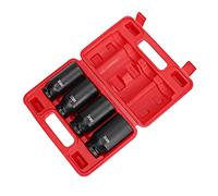 Domary Set di Bussole a Impatto di Produzione Professionale Ad Alta Durezza, Adattatore per Testa a 12 Punti, 4 Pezzi per un Facile Trasporto