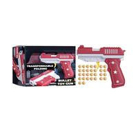 Domary Set di Giocattoli Trasformabili da 3 Pezzi con Lanciatore di | Materiale ABS, Proiettili Morbidi, Design da 3,46 Pollici, Incoraggia L'interazione Sociale, capacità Motorie Fini