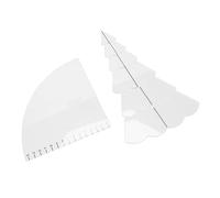 Domary Set di Modelli per Quilting per Albero di Natale, Righello Cucito | Strumento Trasparente per Modelli Fai-da-te per Tappetini per Ciotole, Stencil Artigianale Durevole, Compatibile con i