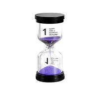 Domary Set di Timer per Sabbia, Confezione da 6, 1-30 Minuti, con Clessidra | Robusta Struttura in Vetro ABS, Non Sabbia, 6 Colori Vivaci, Opzioni 1/3/5/10/15/30 Minuti, Ideale per L'home Office