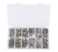 Domary Set di Viti in Acciaio Inossidabile da 475 Pezzi con Bulloni Esagonali e Dadi per Macchinari e Attrezzature Domestiche, Assortimento M4/5/6