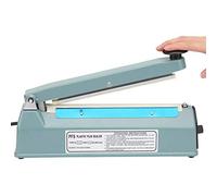 Domary Sigillatrice Manuale a Impulsi per Sacchetti di Plastica, Macchina | Larghezza Guarnizione 20 Cm, Potenza a Impulsi 300 W, Struttura in Ferro e ABS, Uso Alimentare e Non Alimentare,