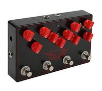 Domary Sintetizzatore Pedale per Chitarra Multieffetto Delay Chorus Loop Overdrive 4 in 1 con Jack Send Return per Effetti Chitarra Elettrica