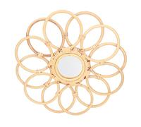 Domary Specchio Boho in Rattan Specchio da Parete in Vetro Ad Alta