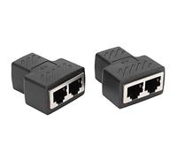 Domary Splitter Ethernet Rj45 da 1 a 2 per Router TV Box | Materiale ABS, Trasmissione Fisica dei Dati, Compatibile con Router e Computer, Risolve il Wi-Fi Debole nel Seminterrato
