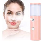 Domary Spruzzatore Portatile Portatile Ricaricabile USB Nano Face 30 Ml | Nebbia Fine 8 Micron, Elettrolisi Dell'elettrodo, per L'idratazione Pre-trucco e la Fissazione Post-trucco, Materiale ABS