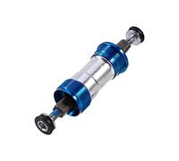 Domary Staffa Centrale in Bicicletta in Alluminio Vita Impermeabile, Cuscinetto a Manicotto Integrato Resistente, Doppio Design Impermeabile, Vernice USAraku, Standard UE, Blu e Slitta (118 mm)