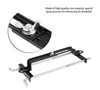 Domary Staffa di Fissaggio della Batteria, Materiale in Ferro Robusto Regolabile, Resistenza Alla Ruggine, Installazione Facile, per SUV per Auto con Bullone 8 Mm