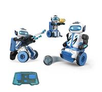 Domary STEM Building Toys Robot Spaziale 4in1 Blocchi Educativi per Bambini Dagli 8 Anni in su Plastica ABS di Alta qualità 138 Pezzi Kit di Ingegneria Scientifica Alimentato a Batteria (3in1)