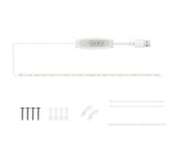 Domary Strisce Luminose a LED per la Crescita delle Piante a Spettro Completo, Rosa e Viola, per Piante da Interno, Idroponiche, Succulente, con Timer da 24 Ore, 4 Livelli (50cm 1 Striscia)