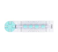 Domary Strumento Multifunzione per Scrapbooking, Taglierina per Carta | Linee Tratteggiate Ondulate Diritte e Piega, Supporto Lama Rotante per Fai da Te, Origami, Foto, Taglio Carta A4, A5 Fino a