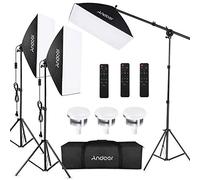 Domary Studio Photography Kit di Luci Softbox Set di Luci con LED Bicolore da 85 W 2800 K-5700 K per Registrazione Video Domestica e Trucco (Spina europea)