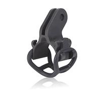 Domary Supporto per Torcia per Bici Staffa di Montaggio Torcia Elettrica Morsetto Clip Accessorio Stabile e Durevole Supporto Manubrio Ciclisti Plastica Nera Silic