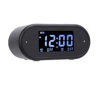 Domary Sveglia Vibrante con Scuotiletto, Doppio Allarme a 4 Livelli per | Ampio Display LCD 1,7 Pollici, Materiale ABS, 4 Livelli Sonori, Snooze, modalità Giorno Lavorativo/fine Settimana