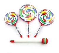Domary Tamburo per Bambini con Forma, Mazzuolo Arcobaleno per Giocattoli | Tamburo Sicuro in Plastica e Poliestere, Dimensioni 6/8/10 Pollici, Gioco Sensoriale per L'educazione Precoce, Strumento a