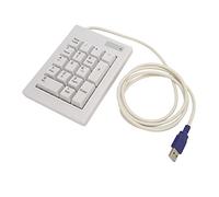 Domary Tastierino Numerico Meccanico 17 Tasti con Interruttore Lineare | Tastierino Numerico USB Cablato, Assi Neri Silenziosi per Uso Ufficio, Design Compatto e Pratico per Viaggi per la Finanza