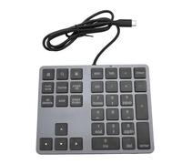 Domary Tastierino Numerico USB C 3.1 HUB Cablato Tastiera Esterna Sottile da 5 Gbps per Professionisti 'immissione Dati Laptop PC Desktop