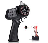 Domary Telecomando Trasmettitore AX-7S 2.4G 3CH RC con ESC Ricevitore 2 in 1 per 1/14 1/16 1/18 1/24 1/28 1/32 RC Car Boat