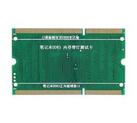 Domary Tester Diagnostico per Analizzatore SO-DIMM per RAM Laptop DDR2 DDR3 | Scheda di Test con Indicatori LED, Protezione Contro L'inserimento Inverso, PCB da 2,64x1,57 Pollici, per la Risoluzione