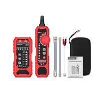 Domary Tester per Cavi di Rete Localizzatore di Cavi Ethernet Localizzatore [Marca] Tester RJ11 RJ45 Mappatura Pin LED Rilevamento Guasti 30 M con (HT801AT Versione inglese)