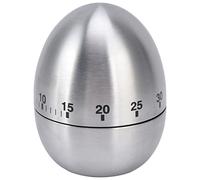 Domary Timer da Meccanico 60 Minuti Quadrante Manuale in Acciaio Inossidabile a Forma di Senza Batteria Necessaria con Suoneria Ad Alta Decibel con Scala Chiara per i Compiti di