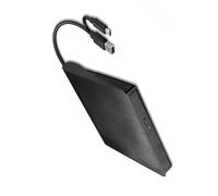 Domary Unità DVD Esterna USB 3.0 Tipo C, Masterizzatore CD Portatile con | Cavo Doppio USB 3.0 e Tipo C, velocità di Lettura DVD 8x, Struttura in ABS Resistente Agli Urti, per Laptop Mac OS