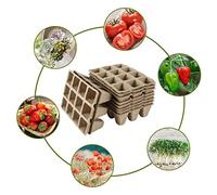 Domary Vasi per Piantine di Carta, Kit Iniziale di Semi Biodegradabili da | Vasi da Vivaio per Semi, Verdure, Materiale in Pasta di Carta Naturale, Facile Trapianto Senza Disturbi delle Radici
