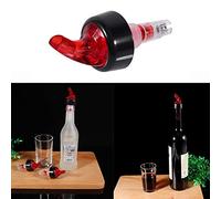 Domary Versatore per Bottiglia di Liquore Misurato in Plastica da 50 Ml, con Beccuccio per Versamento Rapido e Accurato Pub, Cocktail Bar, Vino (Rosso)