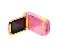 Domary Videocamera Digitale per Bambini 1080P Ad Alta Risoluzione 20MP Portatile con Ampio Schermo da 2,4 Pollici, Batteria Integrata da 1000 mAh e Memoria 32 GB per Vacanze, V (Rosa)