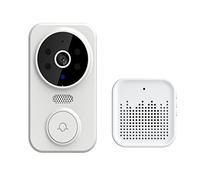 Domary Videocitofono Wireless con Videocamera HD e Bidirezionale per la | Visione Notturna IR 480p, Avvisi Rilevamento Movimento, Conservazione, Montaggio con Adesivo o Vite, 2.4G, Compatibile con