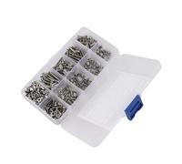 Domary Viti a Testa Piatta Croce in Acciaio Inossidabile M3, Assortimento da 340 Pezzi per Elettrodomestici e Attrezzature Meccaniche, Design con Filettatura di Precisione