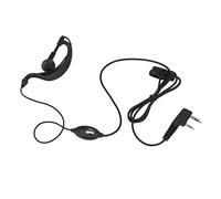 Domary Walkie Talkie Auricolare Radio Auricolare con Microfono PTT Dispositivo di Comunicazione Radio Bidirezionale per Servizi di Sicurezza Imprese Costruzione 21g (Spina K)