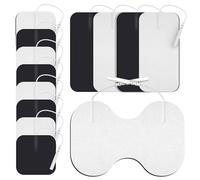 DOMAS TENS Unit - Cuscinetti elettrodi grandi, 10,2 x 15,2 cm, per alleviare il mal di schiena, compatibili con TENS 7000 e altre unità pin da 2 mm, riutilizzabili e senza lattice, 13 pezzi