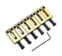 Domasvmd 10.5mm Set Chitarra Elettrica Selle Ponte Tremolo Ottone Flat Top Chitarra Ponte Selle Con Chiave Parti Chitarra Elettrica Corde di Chitarra di Alta
