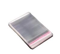 Domasvmd 100 sacchetti regalo in plastica trasparente autosigillanti richiudibili per imballare prodotti sfusi per avvolgere il bordo del pendente