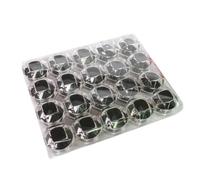 Domasvmd 20Pcs Orecchino Box Acrilico Trasparente Gioielli di Nozze Organizzatore Scatola Regalo Trasparente Viaggio Portatile Jewelry Box Display per Spettacoli Orecchini