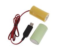 Domasvmd 3 V D Dimensioni Eliminatori Cavo di Alimentazione Con Swithes Sostituire 2 Pz 1.5V LR20 D Per Controller Giocattolo Torcia Sostituire Batterie