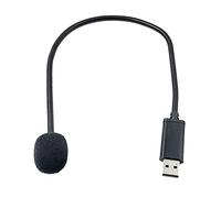Domasvmd Adattatore per microfono USB 2.0 portatile, regolabile, anti-rumore, per laptop/notebook/PC/MSN/Skype
