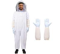 Domasvmd Apicoltore Per Tuta Con Guanti L/XL/XXL Vestito Professionale Protezione Tuta Utility Apicoltura Su
